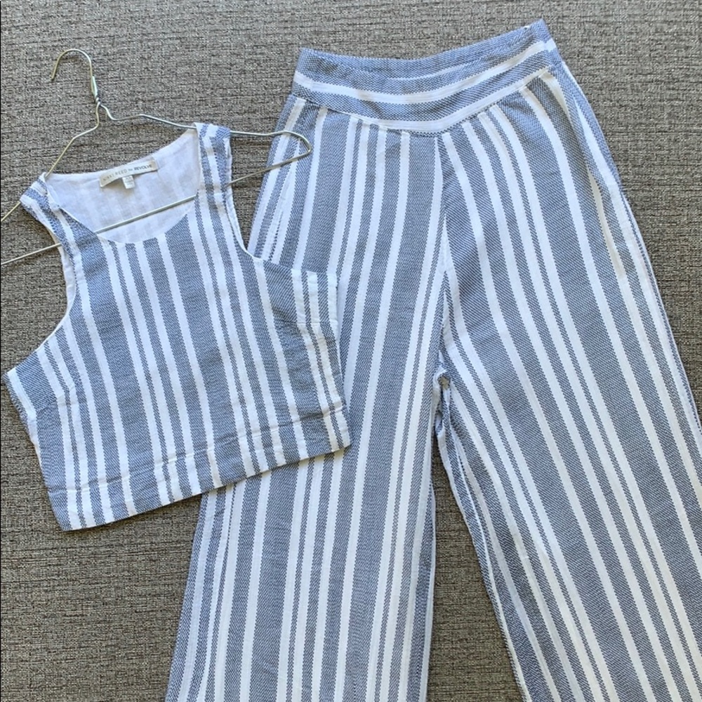 Nikki Reed for REVOLVE Crop Top + Pants Set